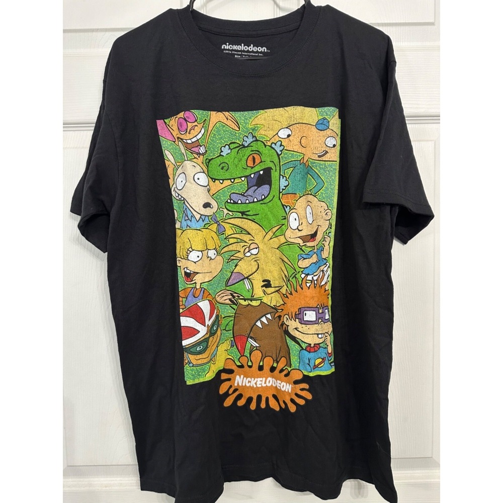 Nickelodeon‎ Size L Black Rugrats Characters Graphic T-Shirt 2019